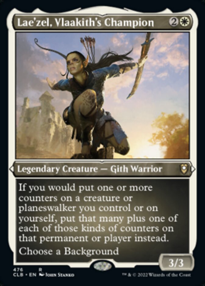 Lae'zel, Vlaakith's Champion (Foil Etched) - (Foil): Commander Legends: Battle for Baldur's Gate