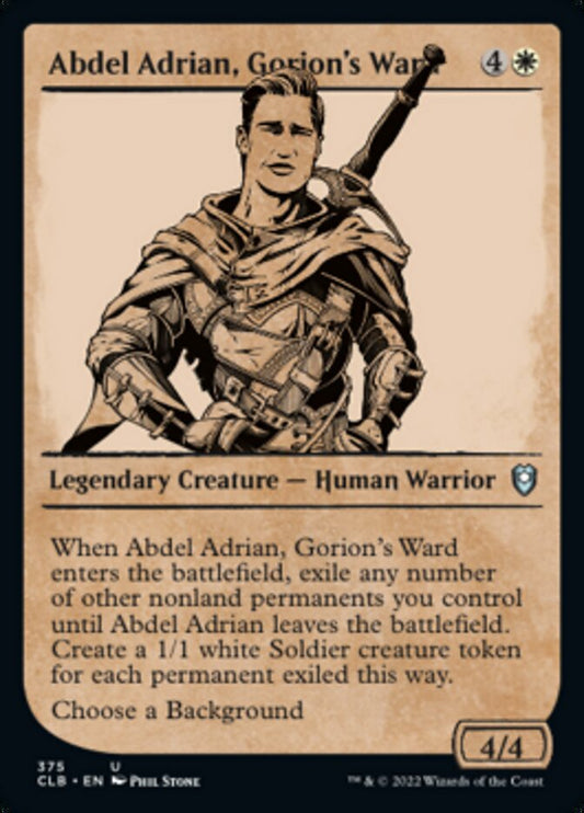 Abdel Adrian, Gorion's Ward (Showcase): Commander Legends: Battle for Baldur's Gate