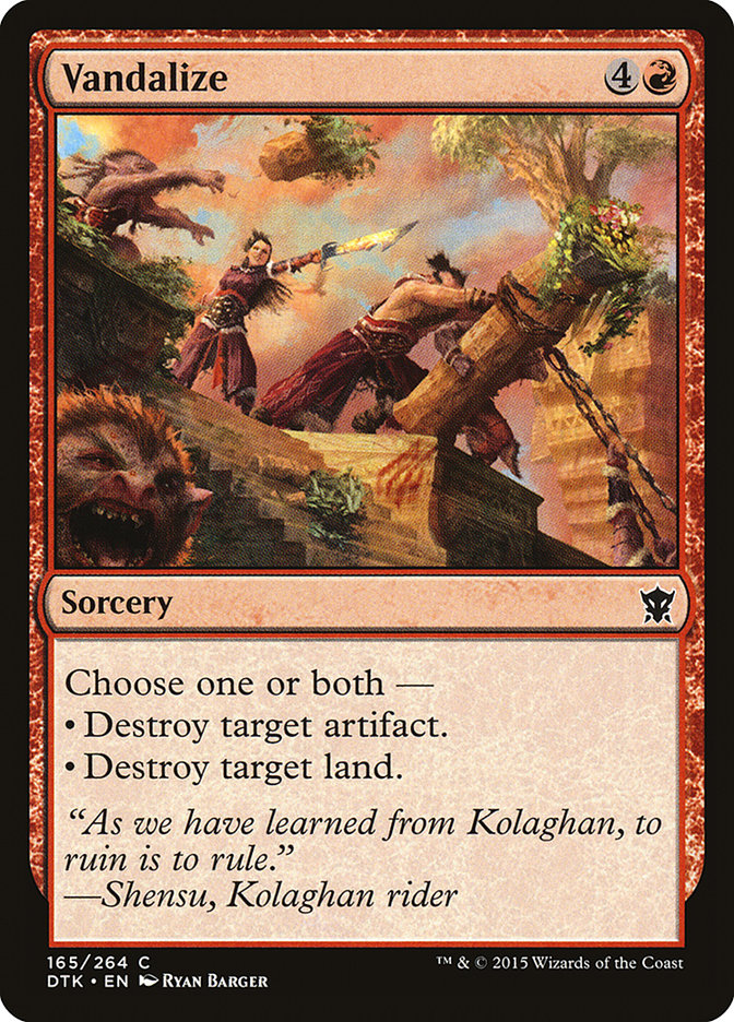 Vandalize - (Foil): Dragons of Tarkir