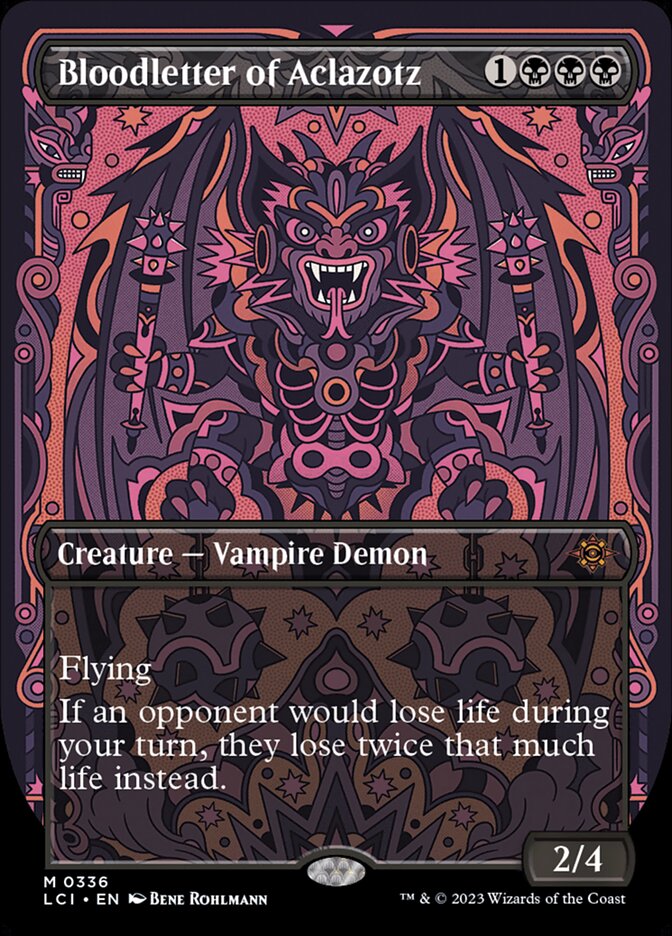 Bloodletter of Aclazotz (Borderless) - (Foil): Lost Caverns of Ixalan