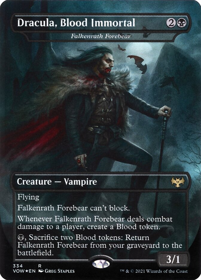 Falkenrath Forebear (Dracula, Blood Immortal) (Dracula Series) - (Foil): Innistrad: Crimson Vow