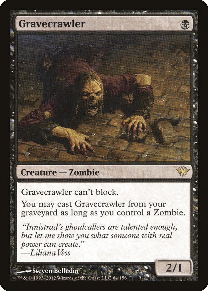 Gravecrawler - (Foil): Dark Ascension