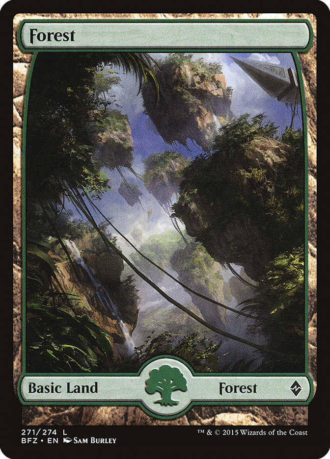 Forest (#271) (Full Art): Battle for Zendikar