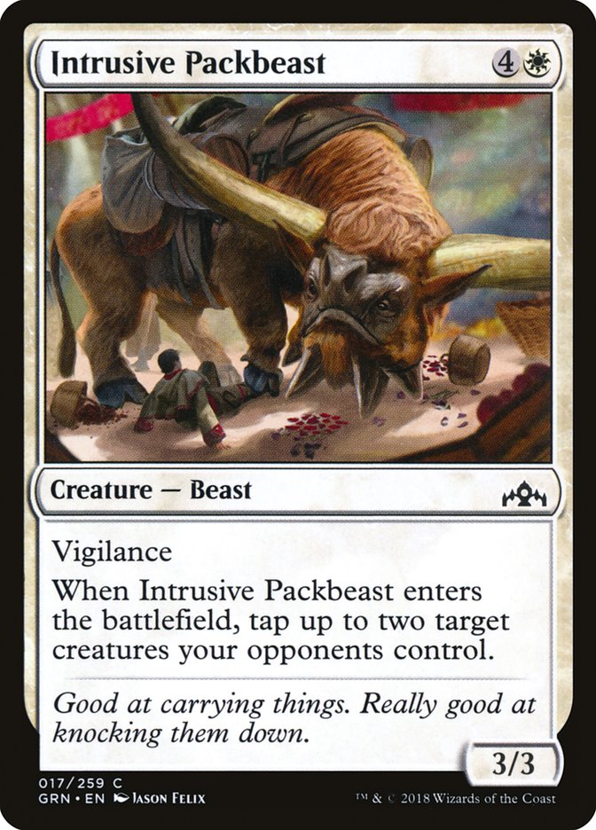 Intrusive Packbeast - (Foil): Guilds of Ravnica