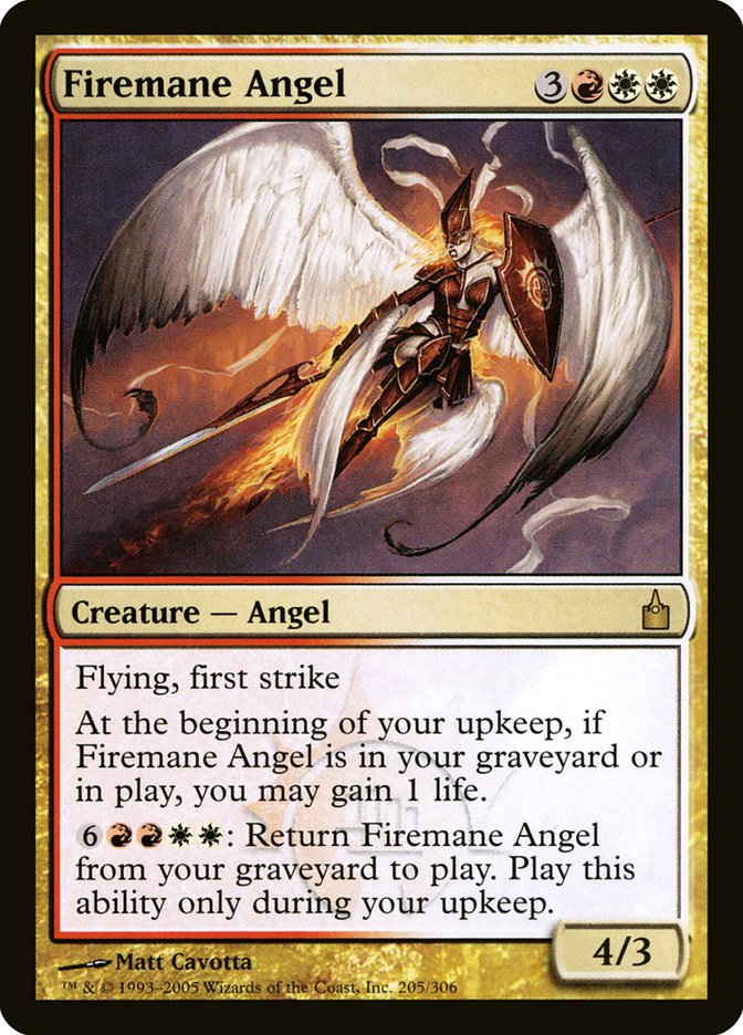 Firemane Angel - (Foil): Ravnica: City of Guilds