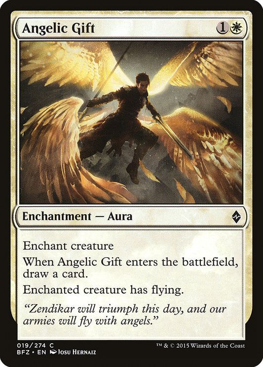Angelic Gift - (Foil): Battle for Zendikar