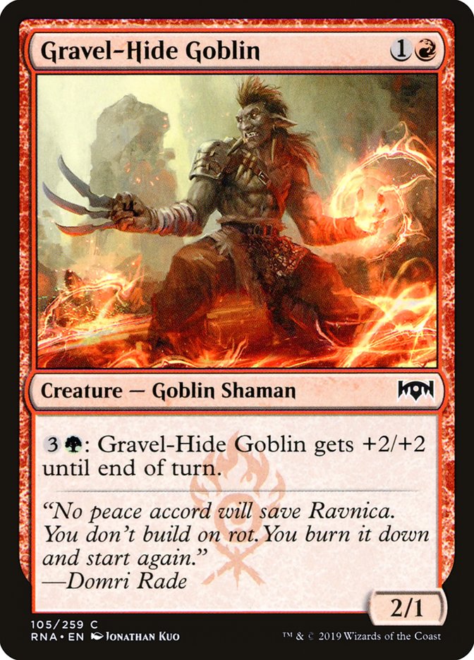 Gravel-Hide Goblin: Ravnica Allegiance