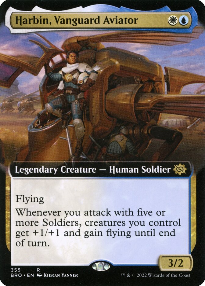 Harbin, Vanguard Aviator (Extended Art) - (Foil): The Brothers' War