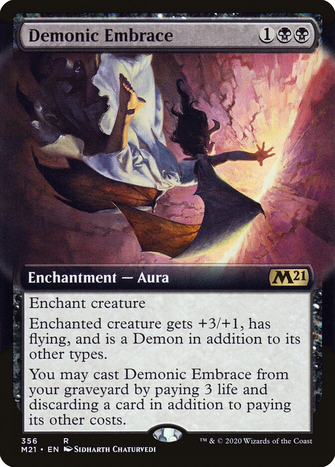 Demonic Embrace (Extended Art): Core Set 2021