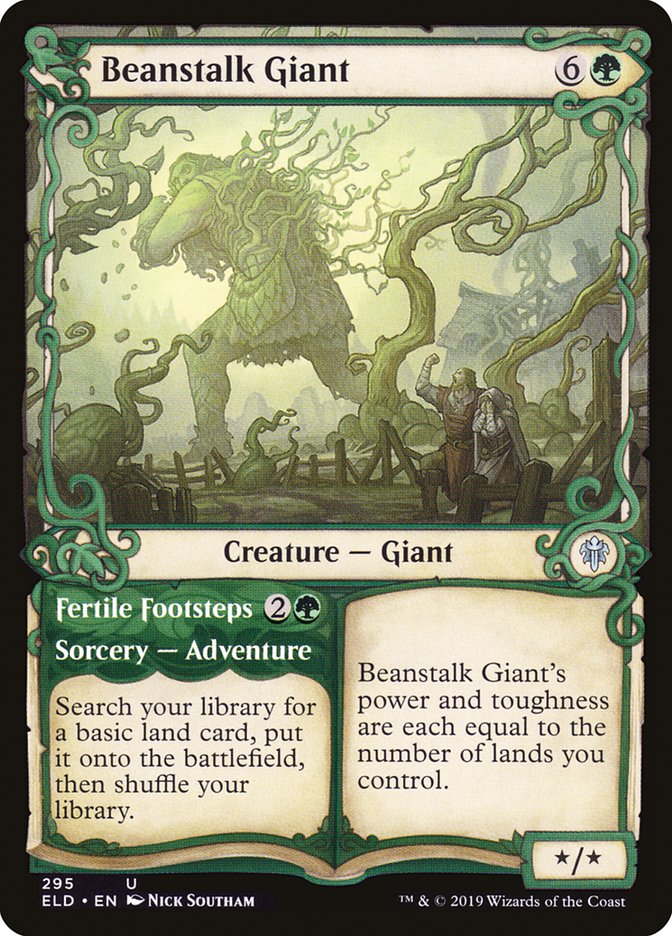 Beanstalk Giant // Fertile Footsteps: Throne of Eldraine