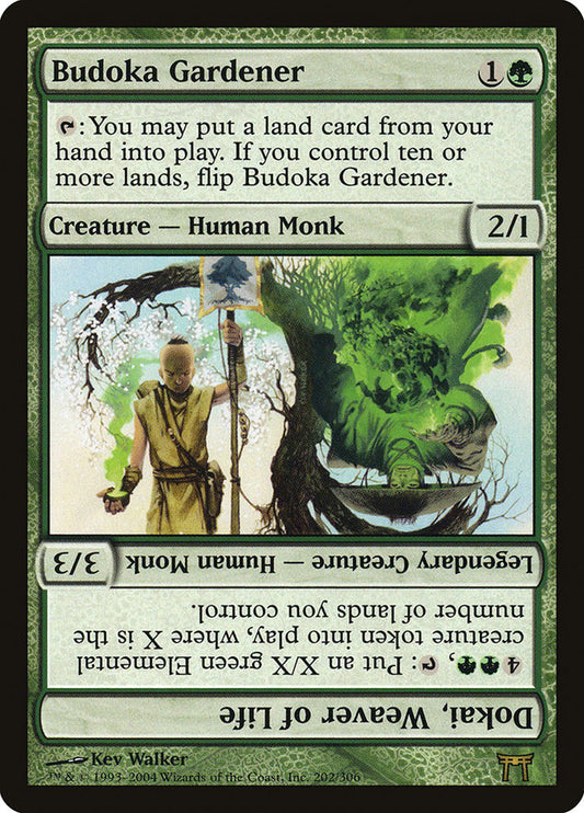 Budoka Gardener // Dokai, Weaver of Life - (Foil): Champions of Kamigawa