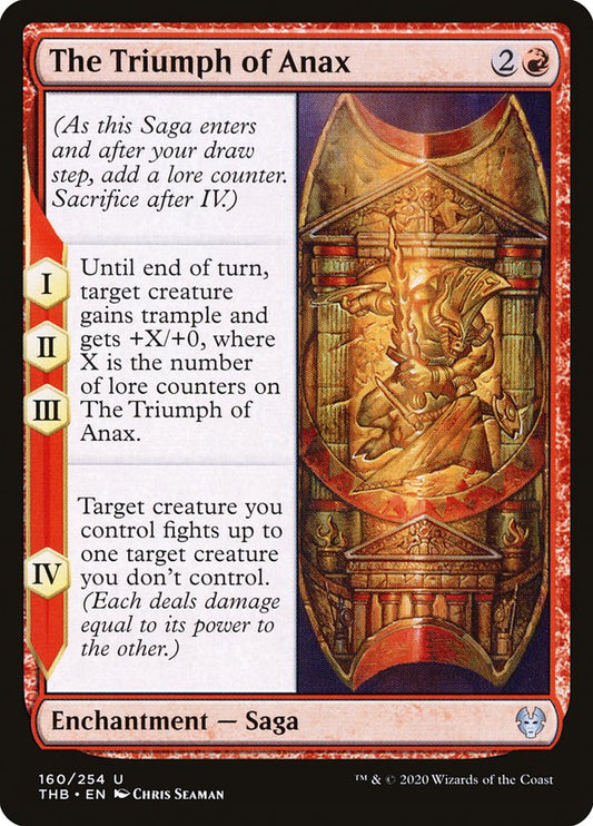 The Triumph of Anax - (Foil): Theros Beyond Death