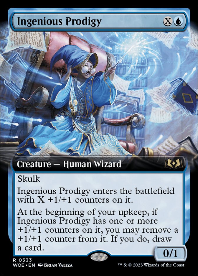 Ingenious Prodigy (Extended Art) - (Foil): Wilds of Eldraine