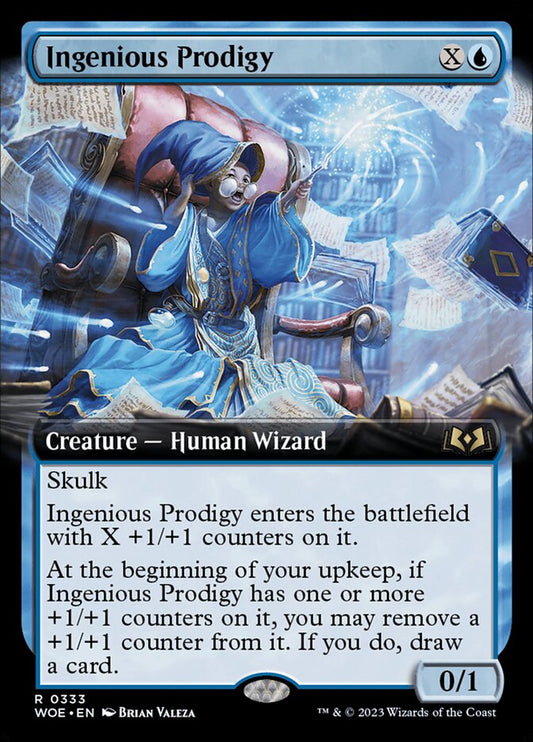 Ingenious Prodigy (Extended Art) - (Foil): Wilds of Eldraine