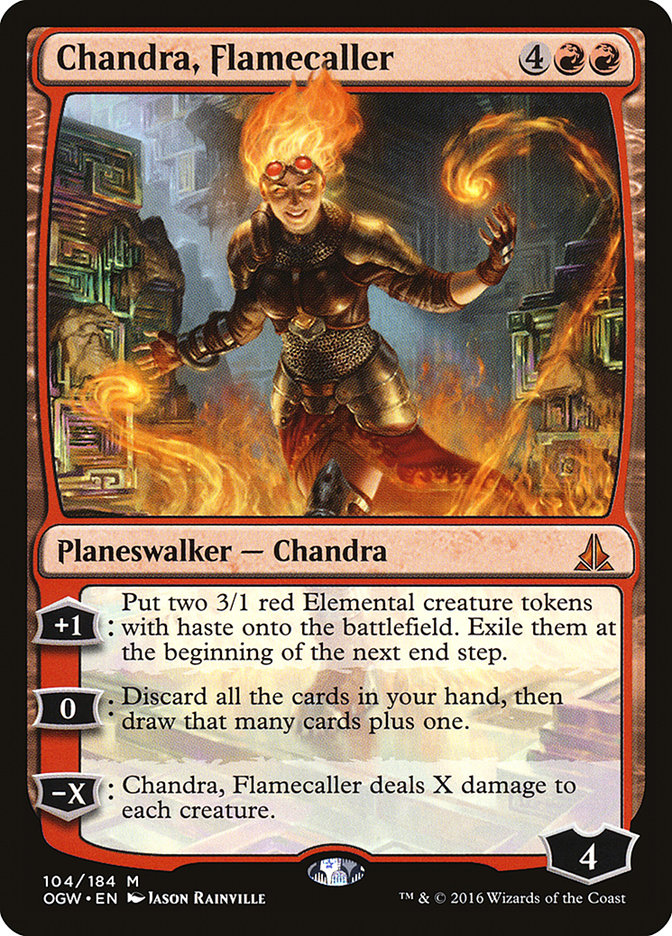 Chandra, Flamecaller - (Foil): Oath of the Gatewatch