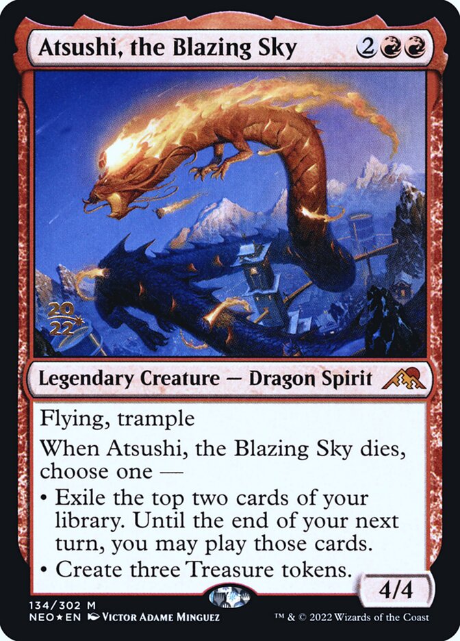 Atsushi, the Blazing Sky: Kamigawa: Neon Dynasty Promos