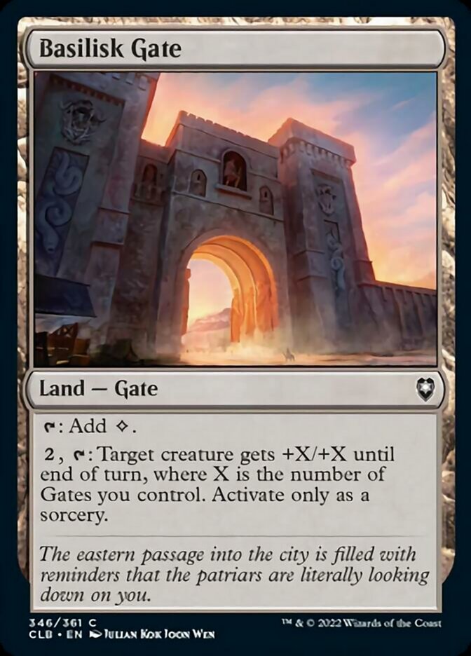 Basilisk Gate - (Foil): Commander Legends: Battle for Baldur's Gate