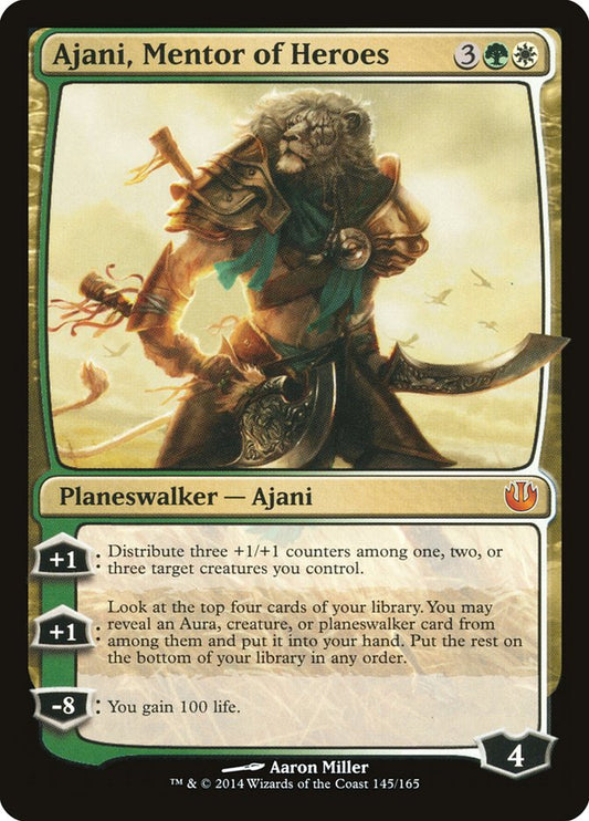 Ajani, Mentor of Heroes - (Foil): Journey into Nyx