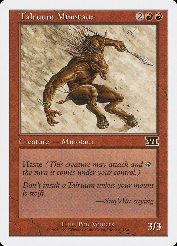 Talruum Minotaur: Classic Sixth Edition