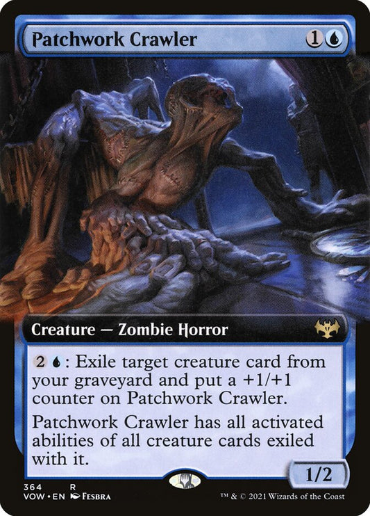 Patchwork Crawler (Extended Art) - (Foil): Innistrad: Crimson Vow