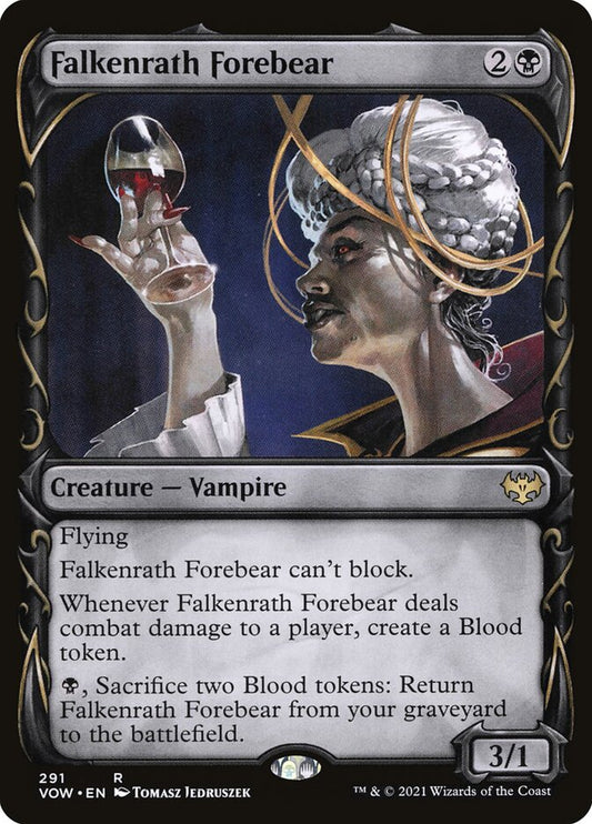 Falkenrath Forebear (Showcase) - (Foil): Innistrad: Crimson Vow