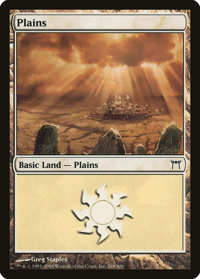 Plains (#288): Champions of Kamigawa