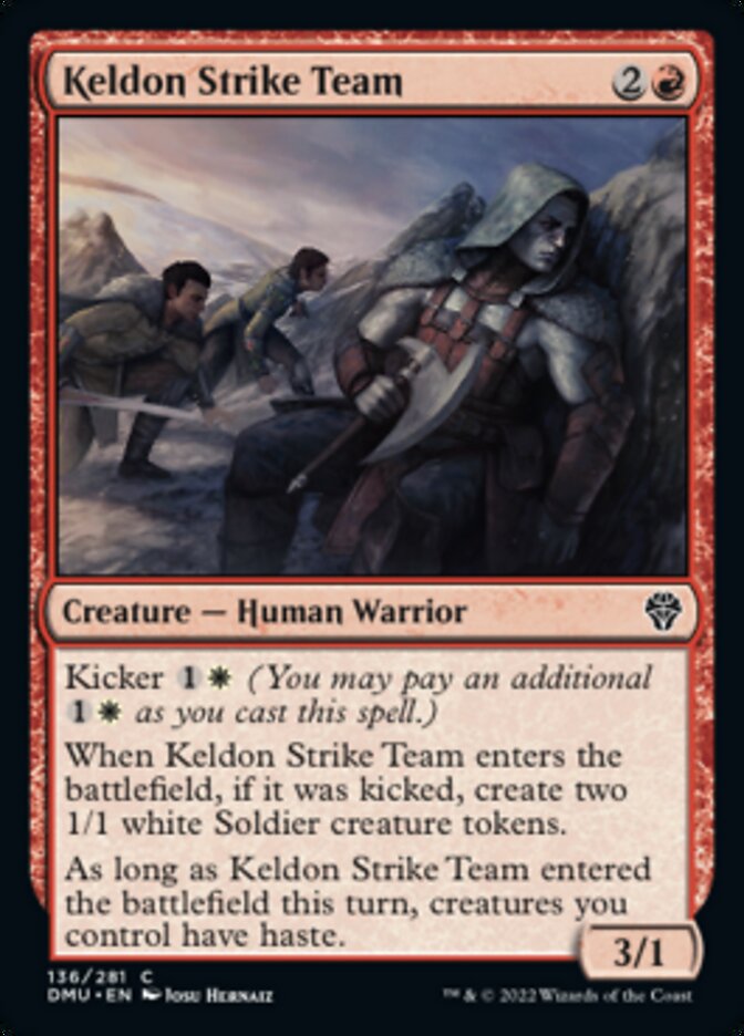 Keldon Strike Team - (Foil): Dominaria United