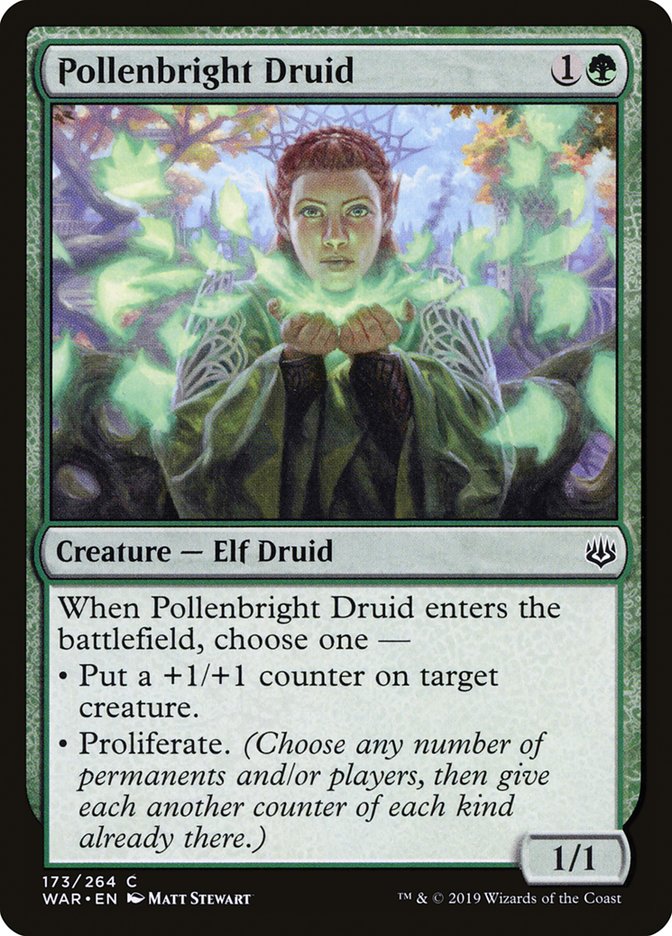 Pollenbright Druid - (Foil): War of the Spark