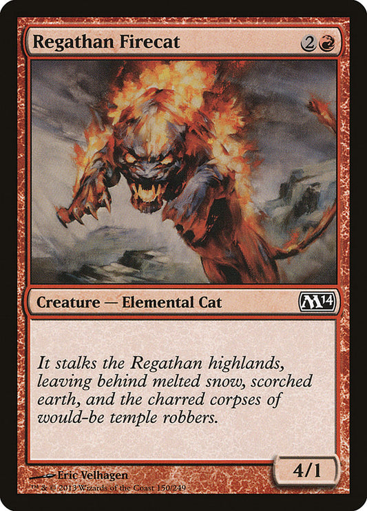 Regathan Firecat - (Foil): Magic 2014