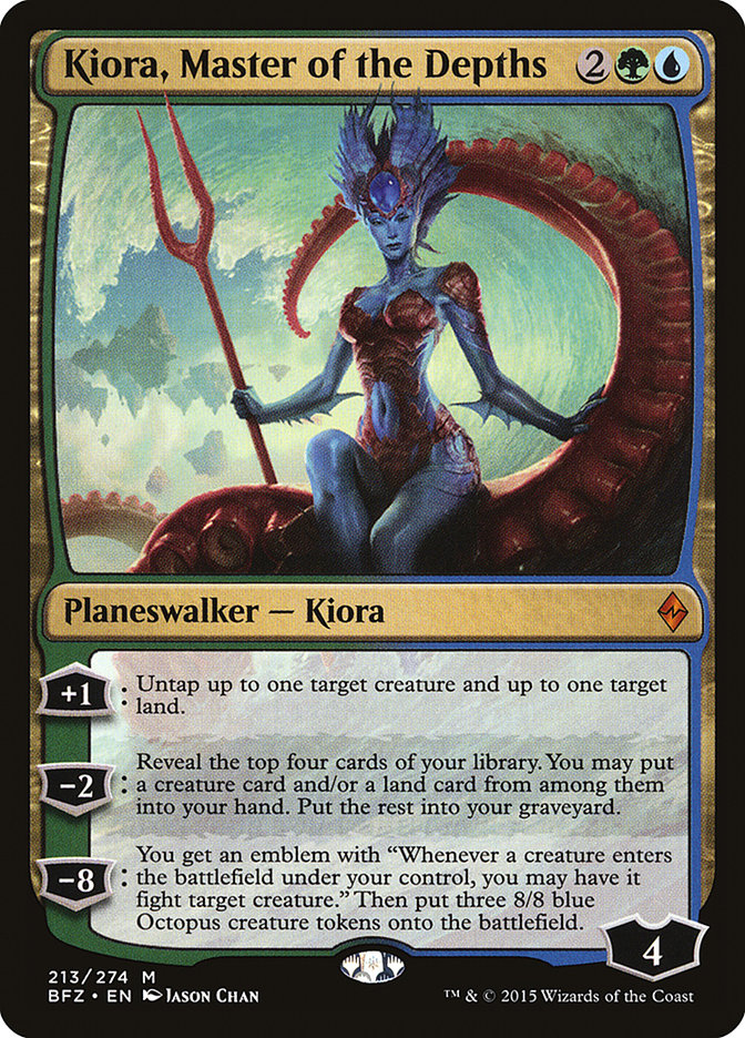 Kiora, Master of the Depths - (Foil): Battle for Zendikar