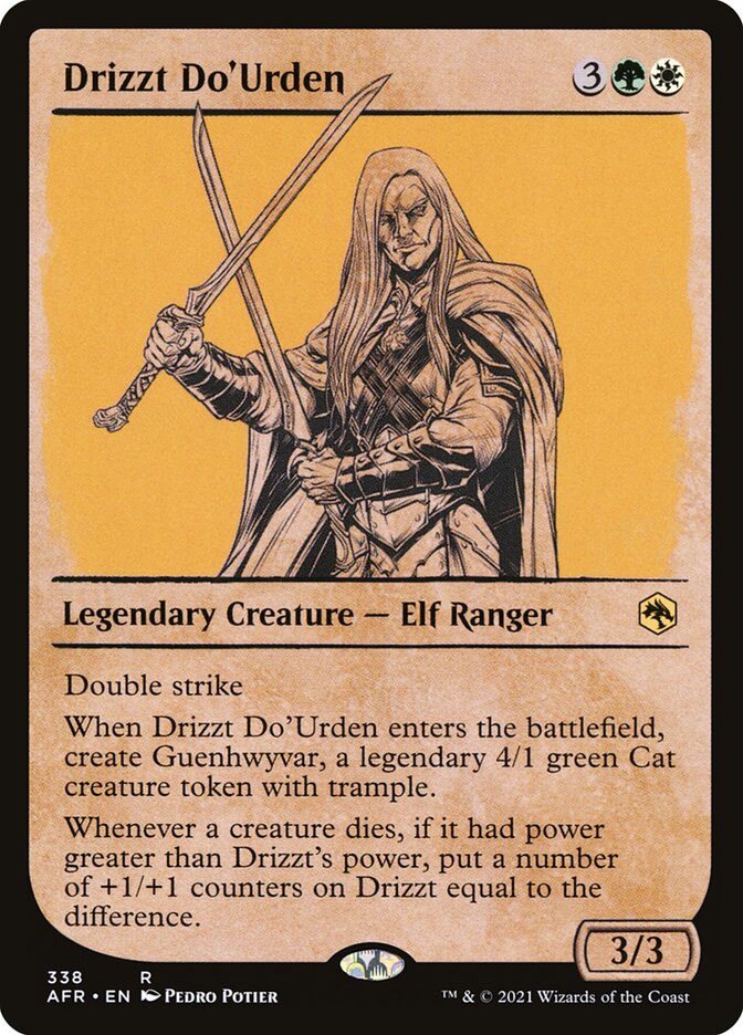 Drizzt Do'Urden (Showcase) - (Foil): Adventures in the Forgotten Realms
