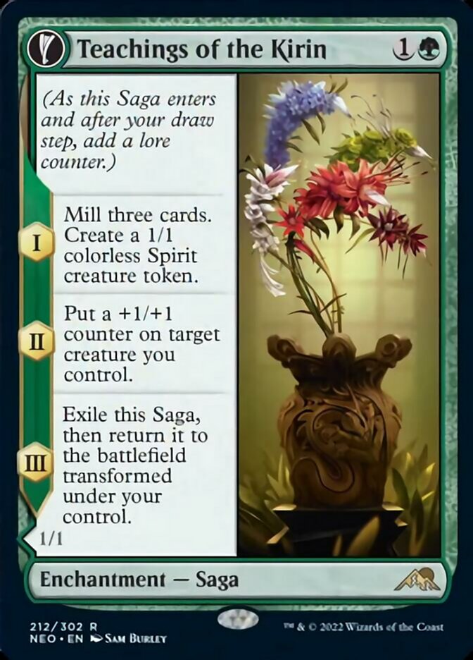 Teachings of the Kirin // Kirin-Touched Orochi - (Foil): Kamigawa: Neon Dynasty