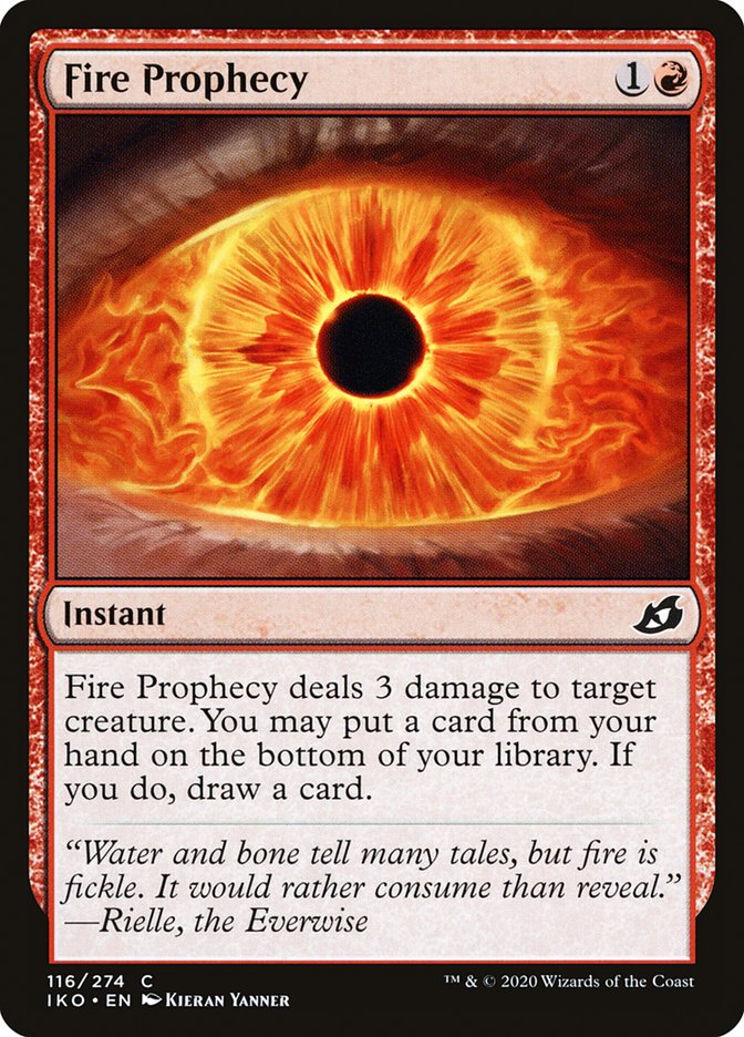 Fire Prophecy - (Foil): Ikoria: Lair of Behemoths