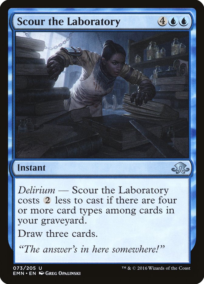 Scour the Laboratory - (Foil): Eldritch Moon