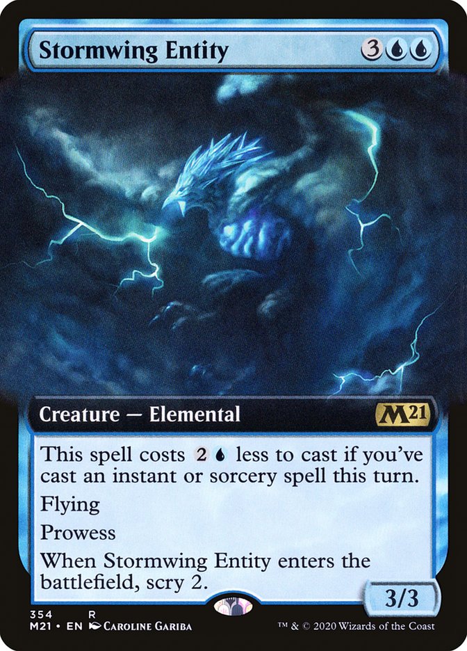 Stormwing Entity (Extended Art): Core Set 2021