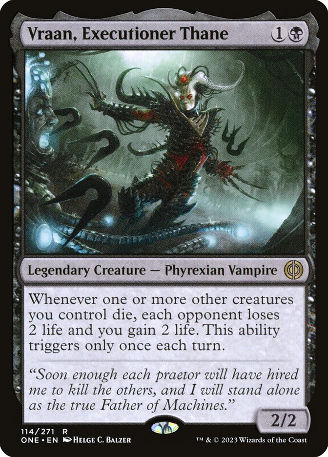 Vraan, Executioner Thane - (Foil): Phyrexia: All Will Be One