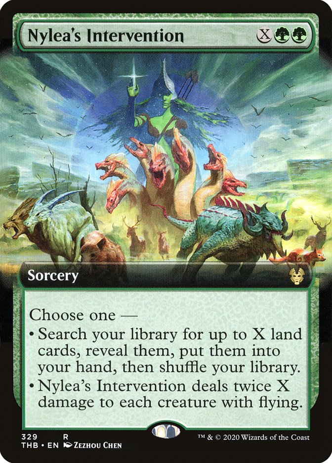 Nylea's Intervention (Extended Art) - (Foil): Theros Beyond Death