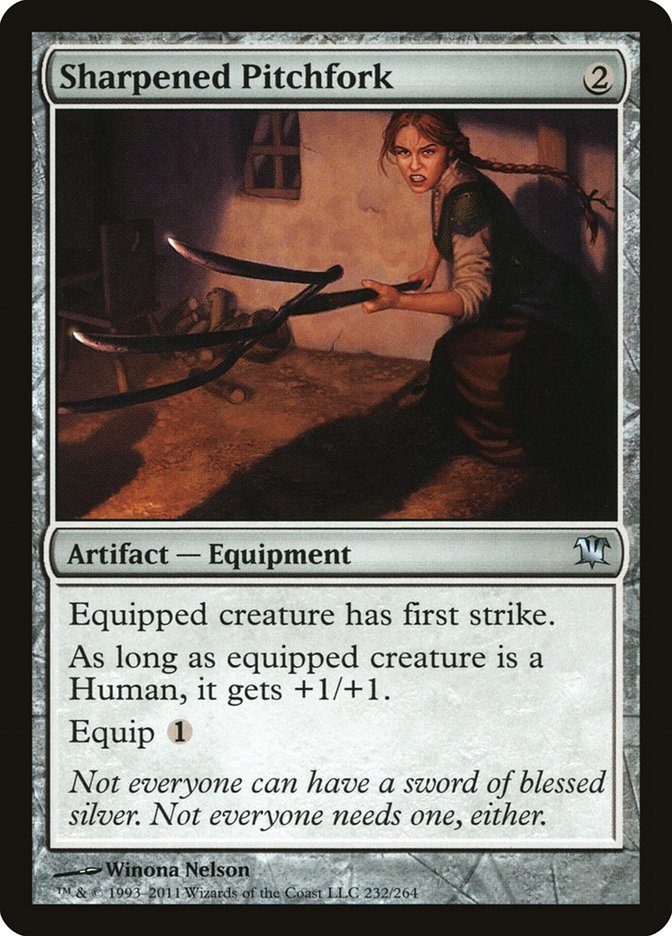 Sharpened Pitchfork - (Foil): Innistrad