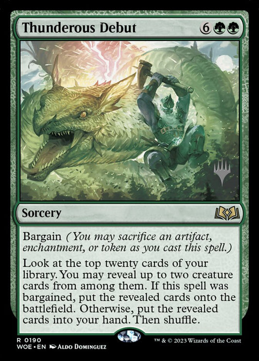 Thunderous Debut (Promo Pack) (Wilds of Eldraine): Wilds of Eldraine Promos