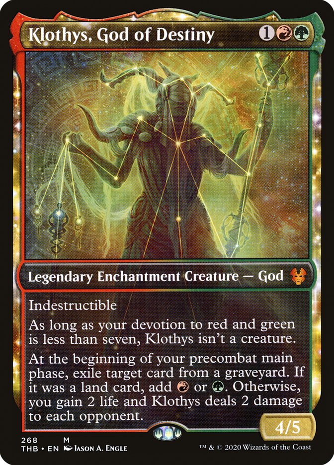 Klothys, God of Destiny (Showcase) - (Foil): Theros Beyond Death