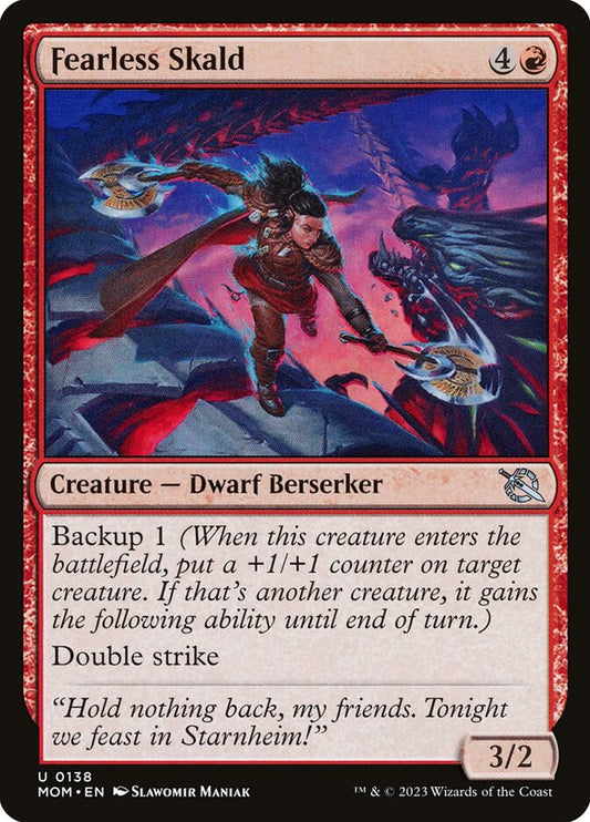 Fearless Skald - (Foil): March of the Machine