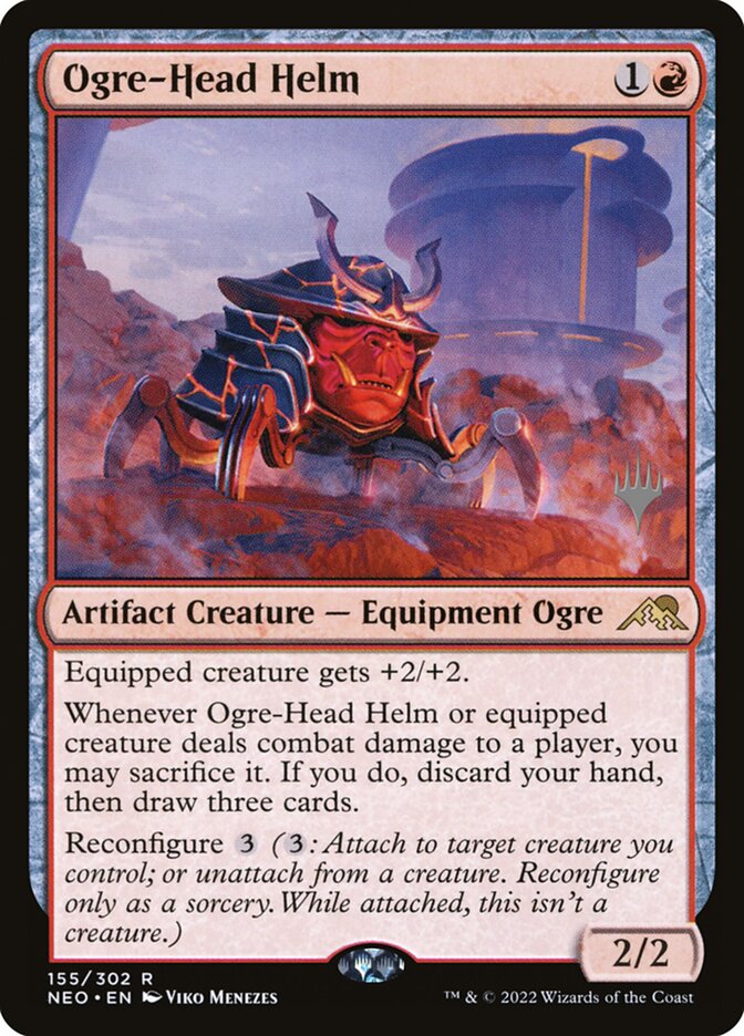 Ogre-Head Helm: Kamigawa: Neon Dynasty Promos