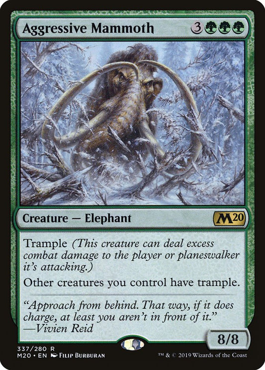 Aggressive Mammoth (Welcome Deck): Core Set 2020
