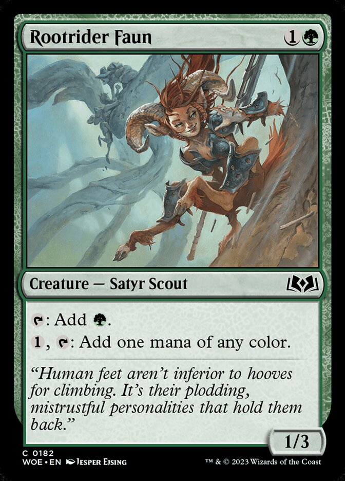 Rootrider Faun - (Foil): Wilds of Eldraine