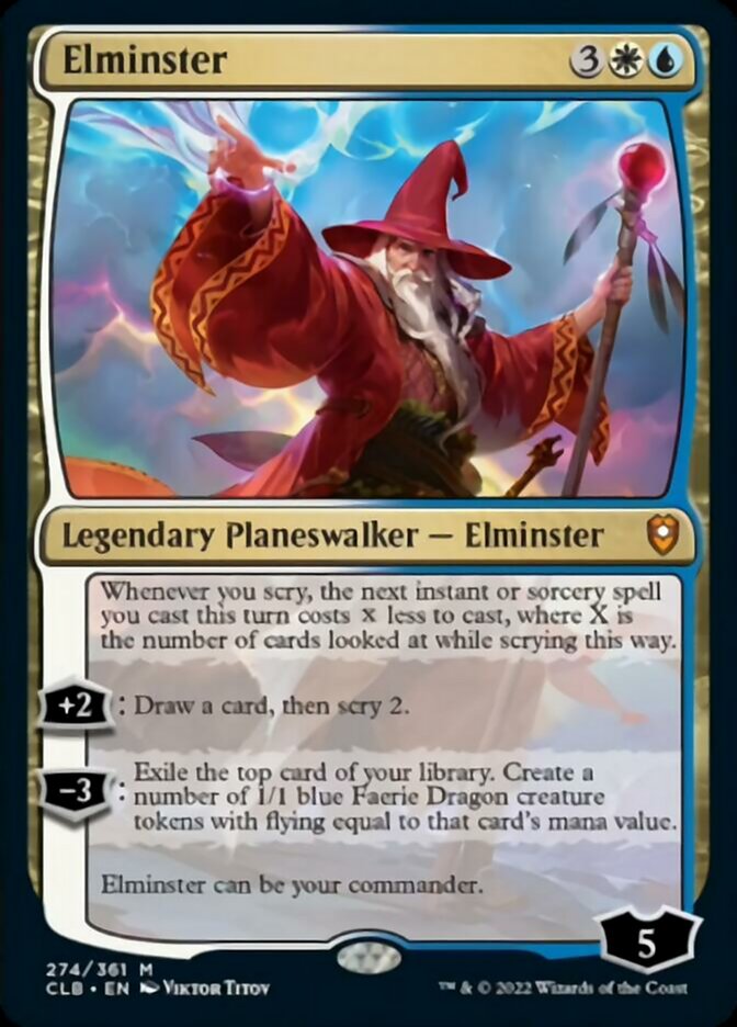 Elminster - (Foil): Commander Legends: Battle for Baldur's Gate