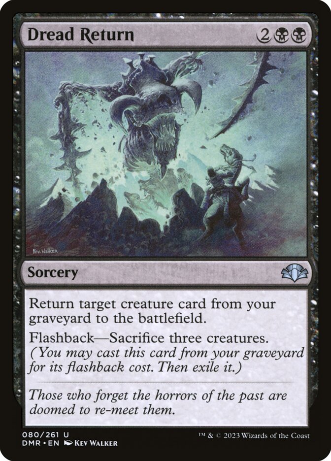 Dread Return - (Foil): Dominaria Remastered