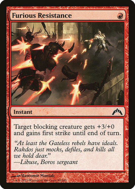 Furious Resistance - (Foil): Gatecrash