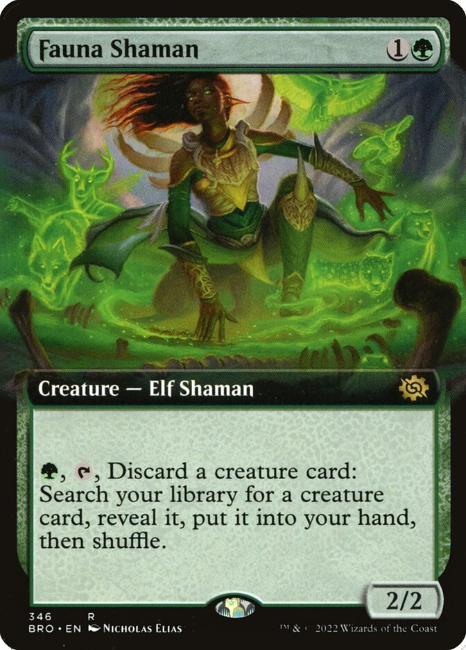 Fauna Shaman (Extended Art) - (Foil): The Brothers' War