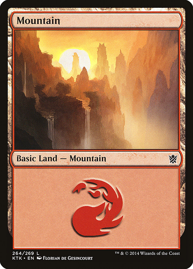 Mountain (#264) - (Foil): Khans of Tarkir