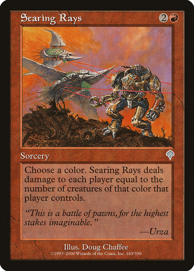 Searing Rays - (Foil): Invasion